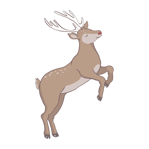 Cartoon deer - cute character for children.