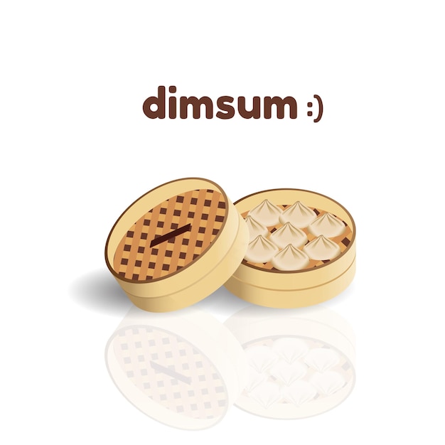 cartoon dim sum illustration design