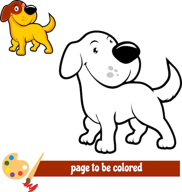 Cartoon dog coloring pictures