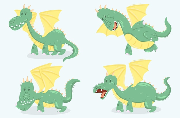 Cartoon Dragon Illustration