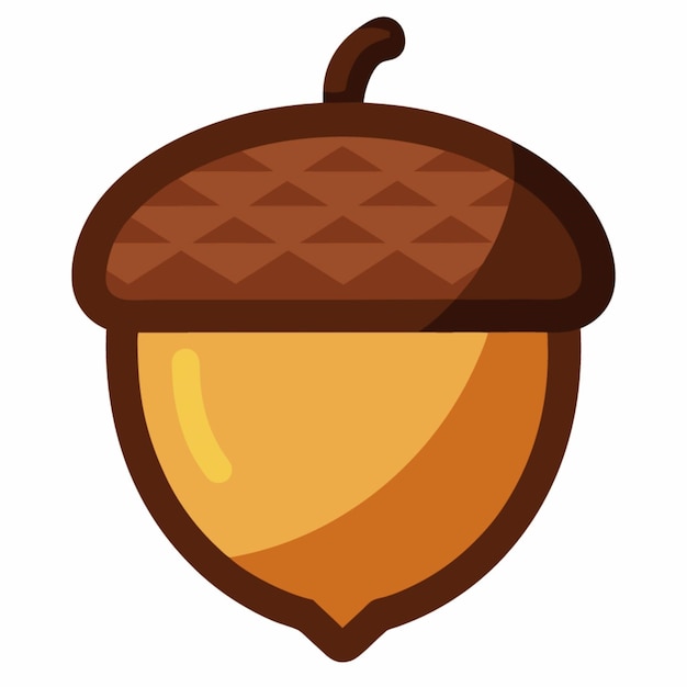 Vector a cartoon drawing of a acorn with a handle and a pot with a lid