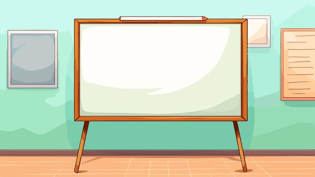 Vector a cartoon drawing of a board with a frame with a picture of a board with a frame on it