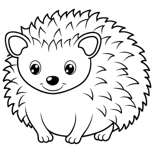 a cartoon drawing of a cute little animal with a long tail