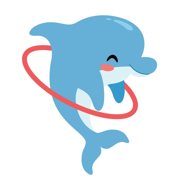 Cartoon Drawing Of A Dolphin