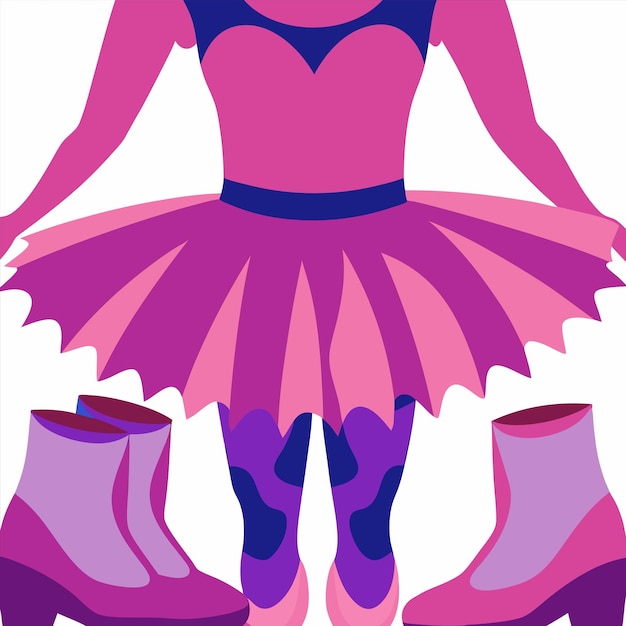 Vector a cartoon drawing of a dress with the words quot the one in purple quot