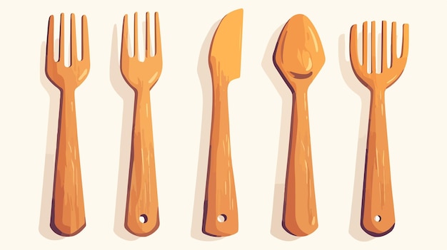 a cartoon drawing of a fork and a fork