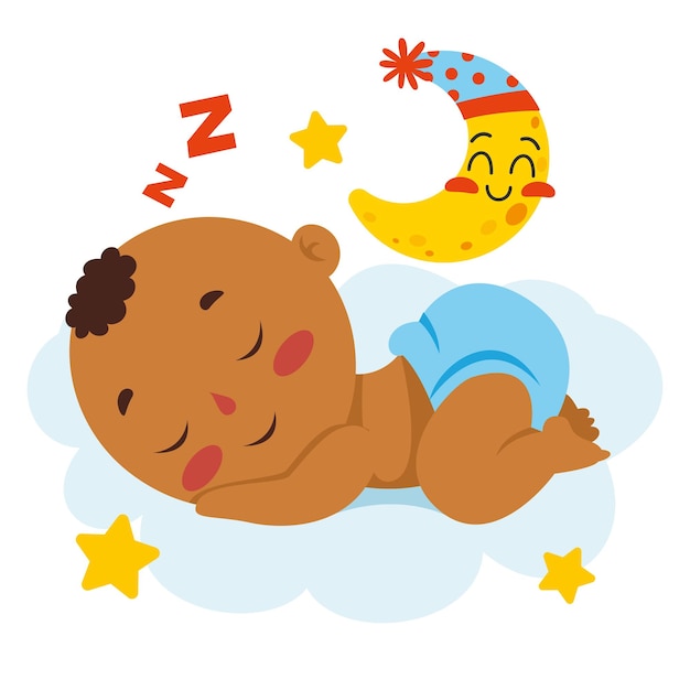 Cartoon Drawing Of A  Newborn Baby Character