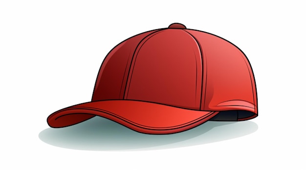 Vector a cartoon drawing of a red cap that says quot the cap quot