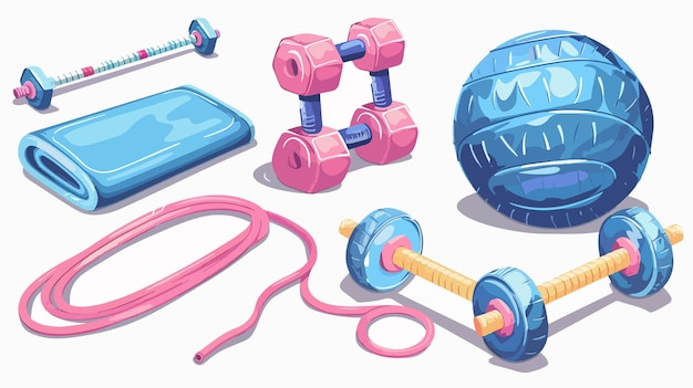 Vector a cartoon drawing of a toy with a blue toy and a toy with a pink handle