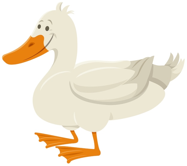 cartoon duck bird farm animal character