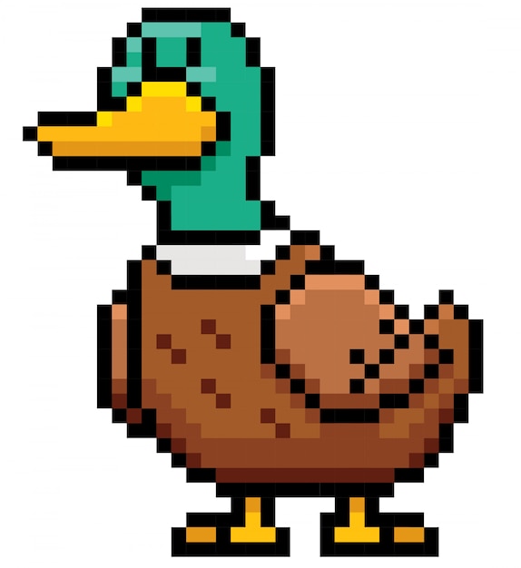 Cartoon Duck Pixel design