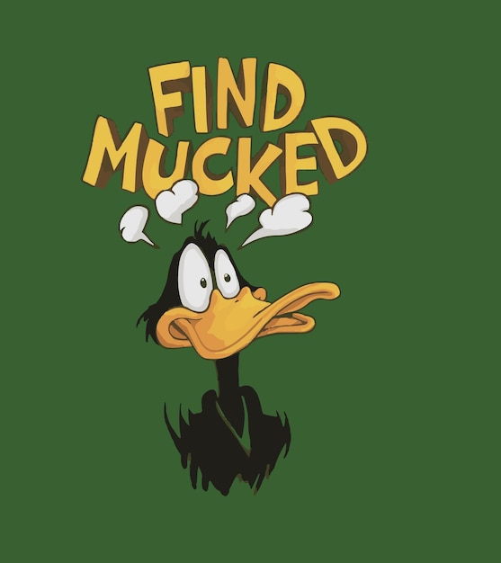 a cartoon of a duck with a cartoon face and the word find out