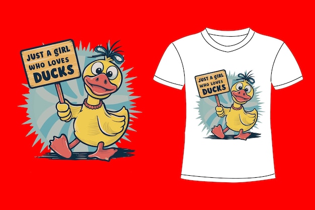 a cartoon of a duck with a sign that says its a sign