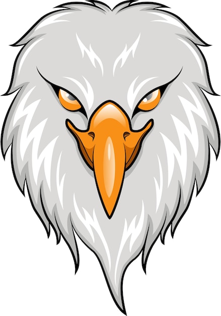 Cartoon eagle head cartoon mascot