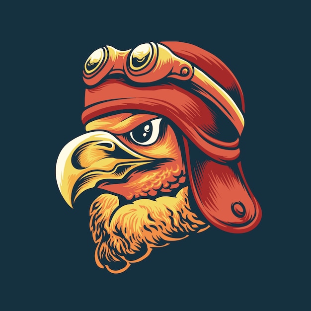 Cartoon eagle illustration