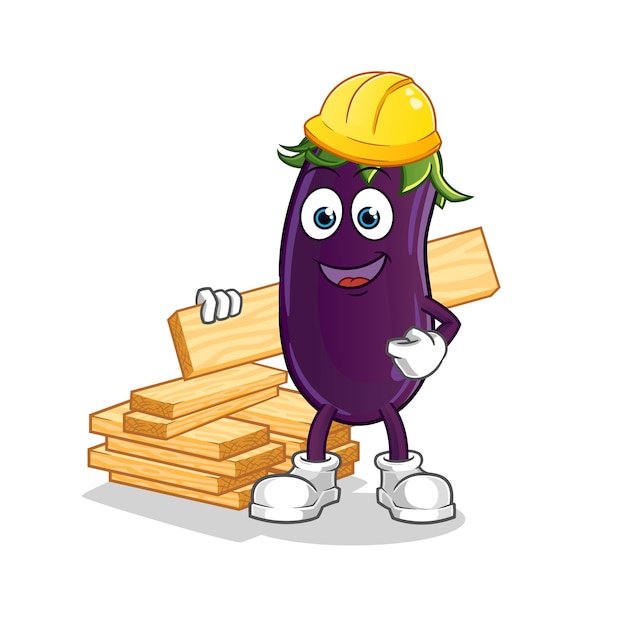 Cartoon eggplant illustration