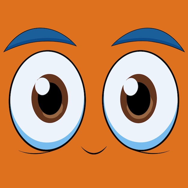 Vector cartoon eyes clip art vector illustration design