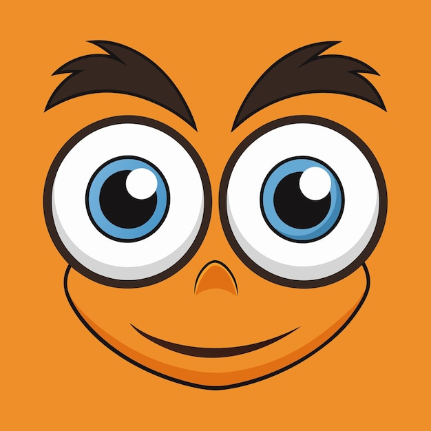 Vector cartoon eyes clip art vector illustration design