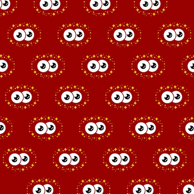 CARTOON EYES PATTERN