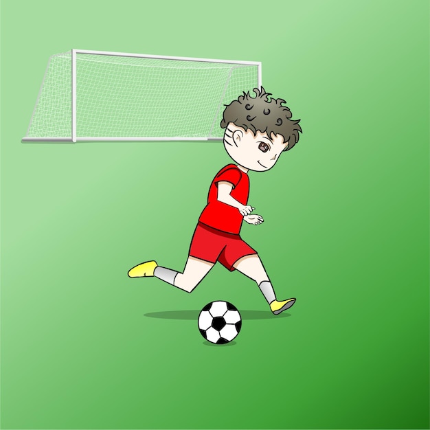 Cartoon of Football player