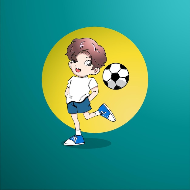 Cartoon of Football player