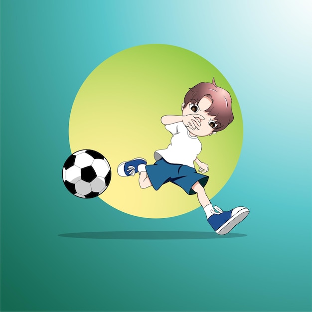 Cartoon of Football player