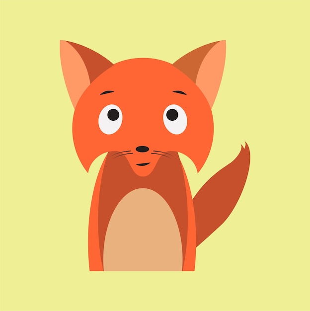 A cartoon fox with a big nose and a big nose.