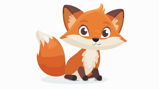 a cartoon of a fox with a tag that says fox