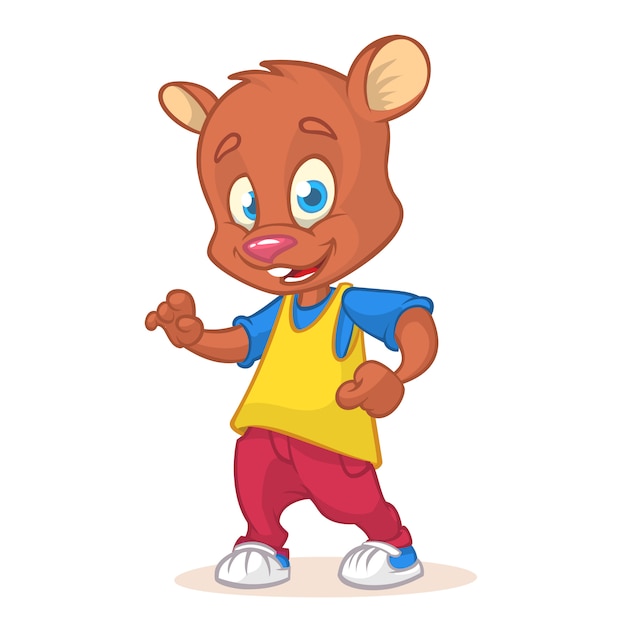 Cartoon funny bear 