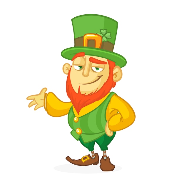 Cartoon funny Leprechaun illustration