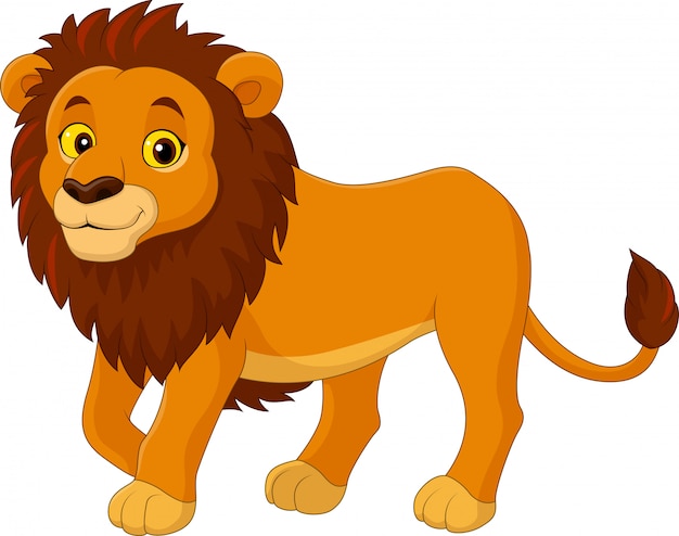 Cartoon funny Lion