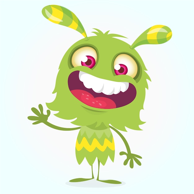 Cartoon funny monster illustration