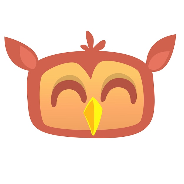 Cartoon funny owl illustration