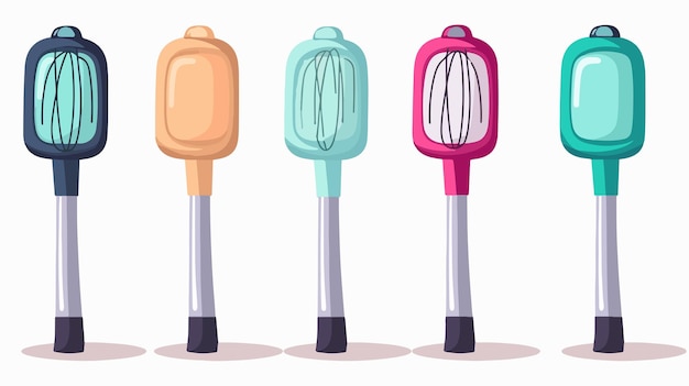 Cartoon Hand Mixer Kitchen Cutlery Icon Vector Illustration