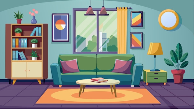 Cartoon house interior