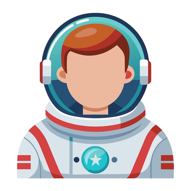 cartoon illustration of astronaut