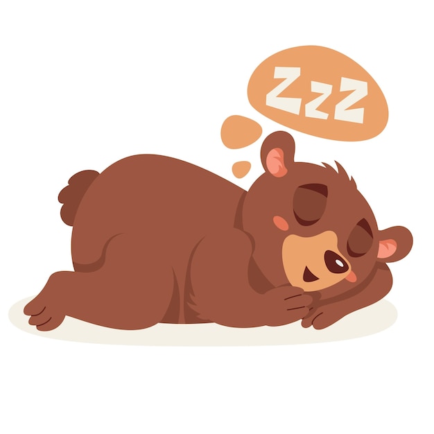 Cartoon Illustration Of A Bear