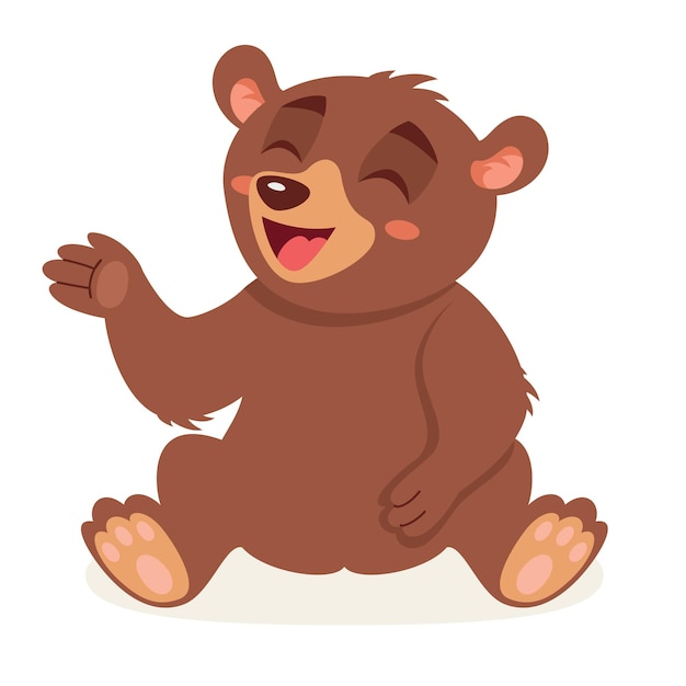 Cartoon Illustration Of A Bear