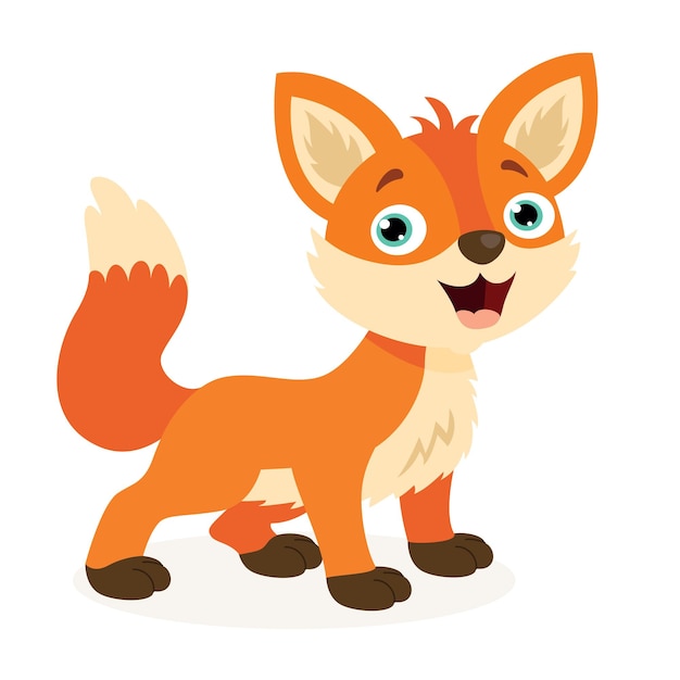 Cartoon Illustration Of A Fox