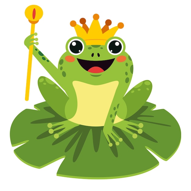 Cartoon Illustration Of A Frog