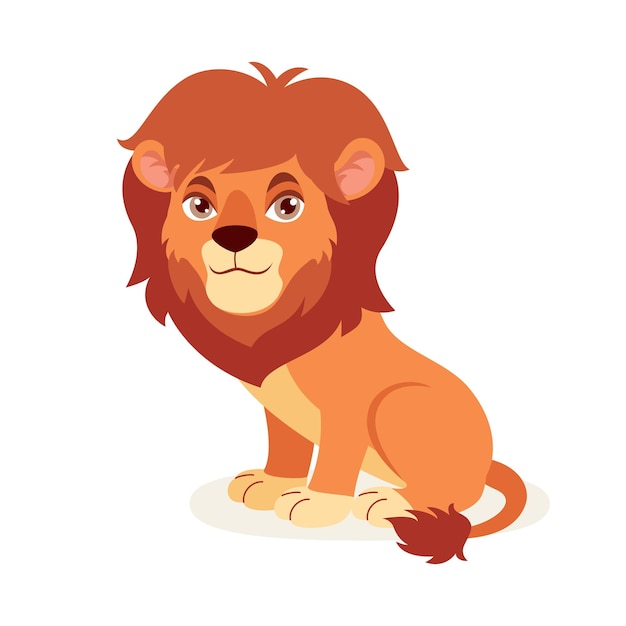 Cartoon Illustration Of A Lion