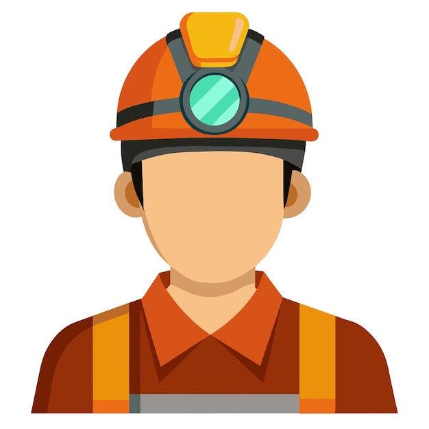 cartoon illustration of miner