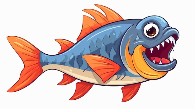 a cartoon image of a fish with big eyes and mouth open