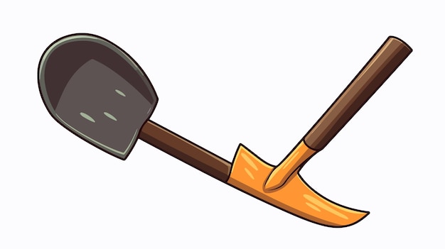 a cartoon image of a golf club with a shovel