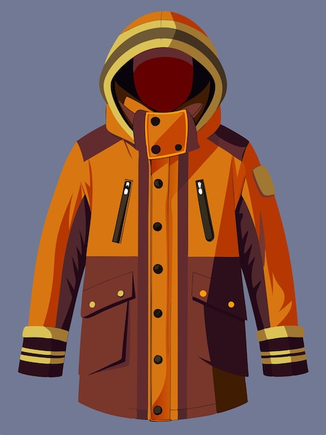 Vector a cartoon of a jacket that has a jacket on it