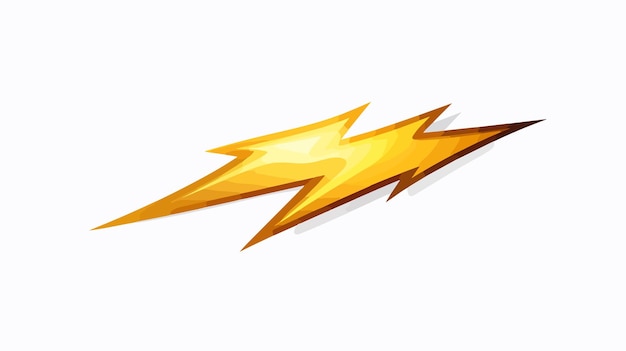 Vector cartoon lightning icon vector illustration