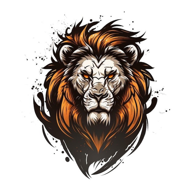 Cartoon lion vector design