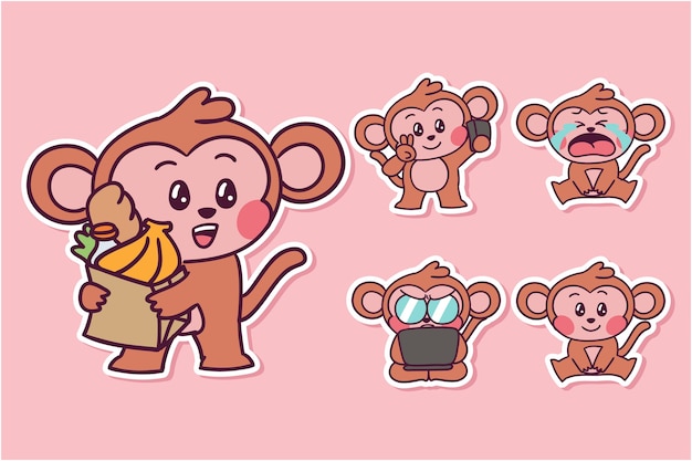 Cartoon monkey illustration