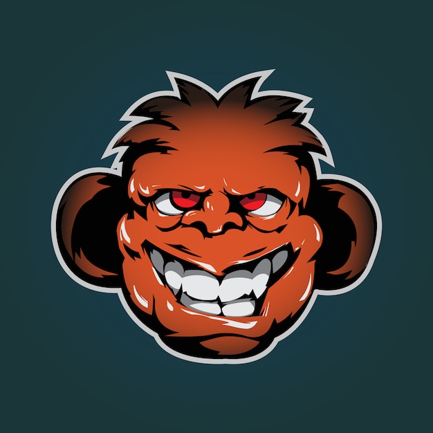 cartoon monkey mascot