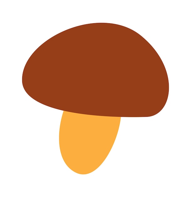 Cartoon mushroom icon Vector illustration